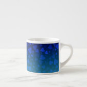 Tasse Expresso Bleu des Coeurs en chute (Droite)