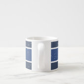 Tasse Expresso Bleu et blanc (Dos)