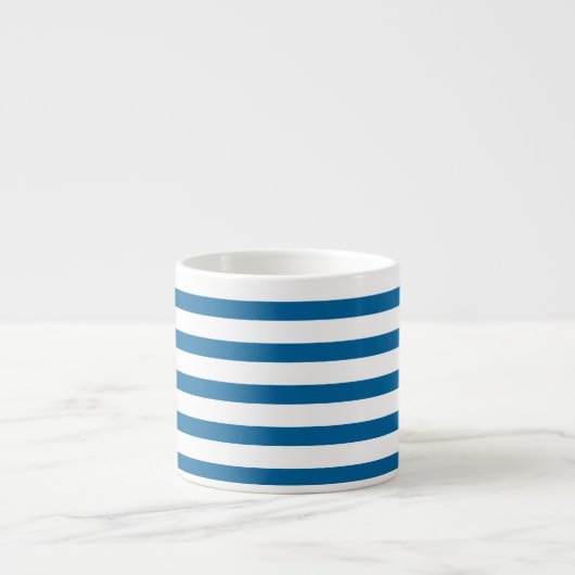 Tasse Expresso Bleu et blanc (Devant)