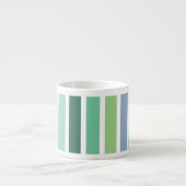Tasse Expresso Bleu et vert (Devant)