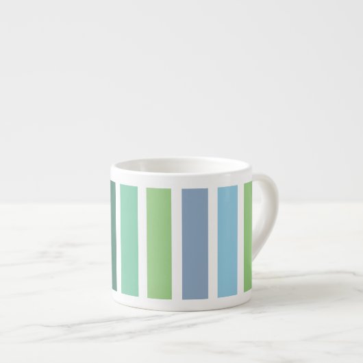 Tasse Expresso Bleu et vert (Devant droit)