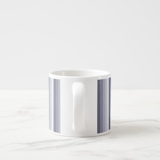 Tasse Expresso Bleu gris rayures (Dos)