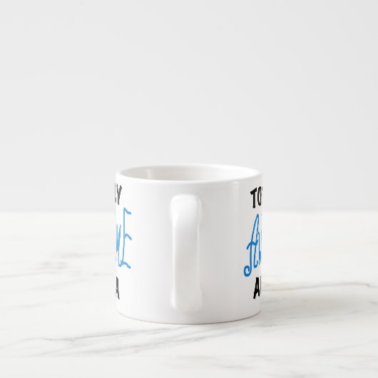 Tasse Expresso Bleu Totalement génial Cadeaux Abuela (Dos)