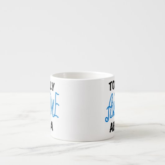 Tasse Expresso Bleu Totalement génial Cadeaux Abuela (Devant)