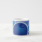 Tasse Expresso Bleuet funky (Devant)