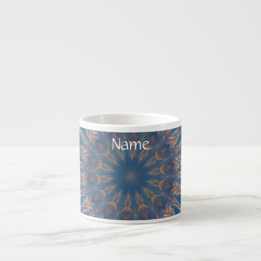 Tasse Expresso Blue Chakra Kaleidoscope Thunder_Cove (Devant)