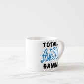 Tasse Expresso Blue Totalement génial Gammie Cadeaux (Devant droit)