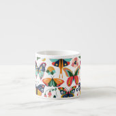 Tasse Expresso Boho Butterflies : Motif en papier peint sans cout (Devant)
