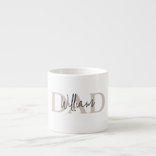 Tasse Expresso Bold Pastel DAD | Cadeau de la Fête des Pères (Devant)