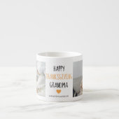Tasse Expresso Bon thanksgiving photo Collage moderne grand-mère (Devant)