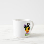 Tasse Expresso Boo Black Cat, Scary Pumkin Coffee Halloween (Devant droit)