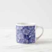 Tasse Expresso Botanique Violet Floral Line Art (Droite)