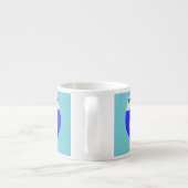 Tasse Expresso Boue de poisson rouge de Noël (Dos)