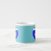 Tasse Expresso Boue de poisson rouge de Noël (Devant)