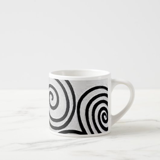 Tasse Expresso Boue Expresso du cycle spiral noir (Droite)