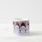 Tasse Expresso Boue Spéciale Snowmen (Devant)