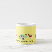 Tasse Expresso Boug de spécialité : Vin avec Rose (Devant)
