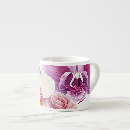 Tasse Expresso Bouge de spécialité de l'orchidée Blast (Devant droit)