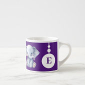 Tasse Expresso Bouge d'éléphant pour enfants nom personnalisé vio (Droite)