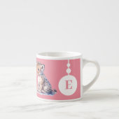 Tasse Expresso Bouge léopard pour enfants nom personnalisé rose (Droite)