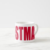 Tasse Expresso Boules de spécialités Red Christmas (Devant droit)