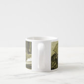 Tasse Expresso Bouquet de mariage vintage (Dos)