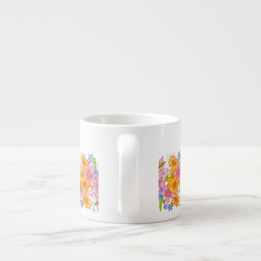 Tasse Expresso Bouquet de printemps (Dos)