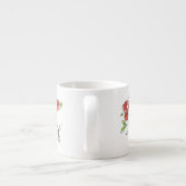 Tasse Expresso Bouquet Trois Roses Rouges | (Dos)