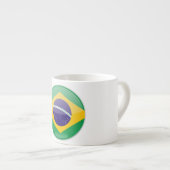 Tasse Expresso Bouton Drapeau Brésil (Devant droit)