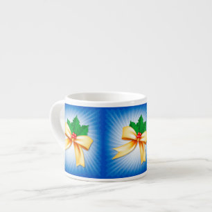 Tasse Expresso Bow de Noël