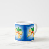 Tasse Expresso Bow de Noël (Devant droit)