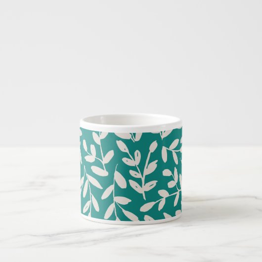 Tasse Expresso Branche feuilletée délicate (Devant)