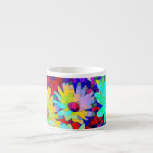 Tasse Expresso Bright Abstrait Daisies (Devant)
