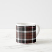 Tasse Expresso Brown Plaid (Devant droit)