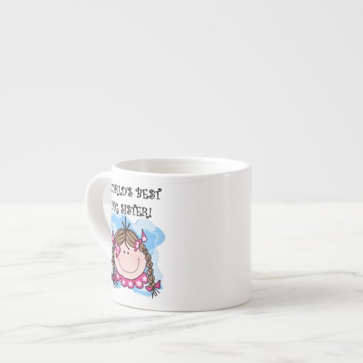 Tasse Expresso Brunette Les Meilleurs Cadeaux Grandes Soeurs Du M (Devant gauche)