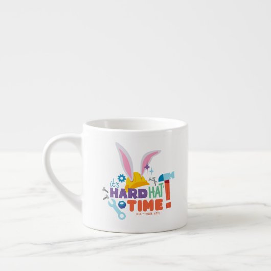 Tasse Expresso BUGS BUNNY BUILDERS™| C'est l'heure du casque (Gauche)