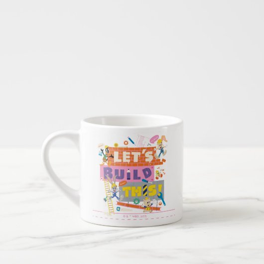 Tasse Expresso BUGS BUNNY BUILDERS™| Chantier "Construisons ensem (Gauche)