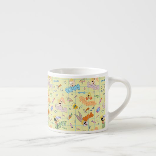 Tasse Expresso BUGS BUNNY BUILDERS™| Character Sketch Pattern (Droite)