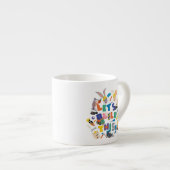 Tasse Expresso BUGS BUNNY BUILDERS™| "Let's Build This" Collage (Devant droit)