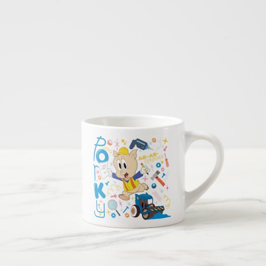 Tasse Expresso BUGS BUNNY BUILDERS™| Porky Pig Work Tools (Droite)
