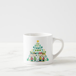 Tasse Expresso cacahuètes Arbre de Noël de menthe poivrée