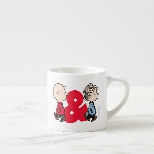 Tasse Expresso cacahuètes | Charlie Brown & Linus (Droite)