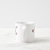 Tasse Expresso cacahuètes | Coeurs de snoopy (Dos)