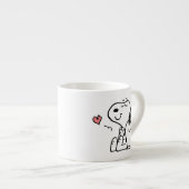 Tasse Expresso cacahuètes | Coeurs de snoopy (Devant droit)