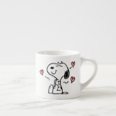 Tasse Expresso cacahuètes | Coeurs de snoopy (Droite)