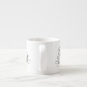 Tasse Expresso cacahuètes | Snoopy Construit Un Snowman (Dos)