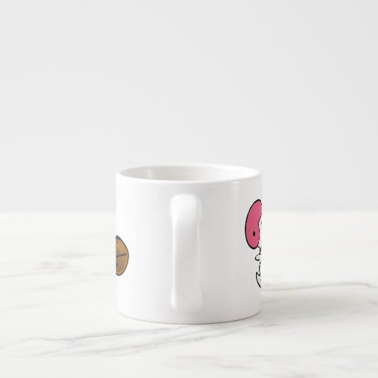 Tasse Expresso cacahuètes | Snoopy Football Kicker (Dos)