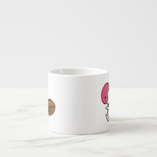 Tasse Expresso cacahuètes | Snoopy Football Kicker (Devant)