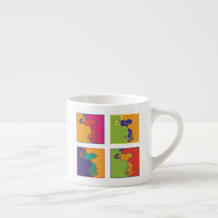 Tasse Expresso cacahuètes   Snoopy Pop Art Moderne