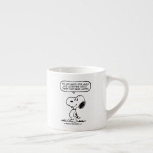 Tasse Expresso cacahuètes Snoopy Vous ne pouvez pas regarder to
